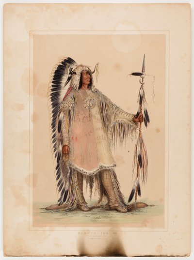 Mah-to-toh-pa, the Mandan Chief by George Catlin