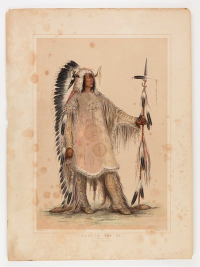 Mah-to-toh-pa, the Mandan Chief by George Catlin