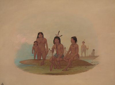 Marahua Indians, 1854-1869 by George Catlin