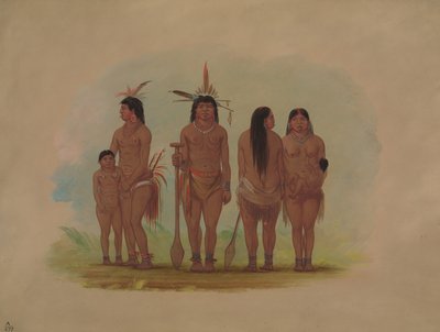 Members of the Payaguas Tribe, 1854-1869 by George Catlin