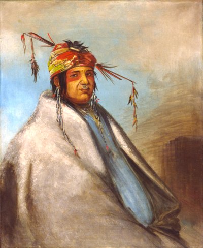 Non-on-dá-gon, a Chief by George Catlin