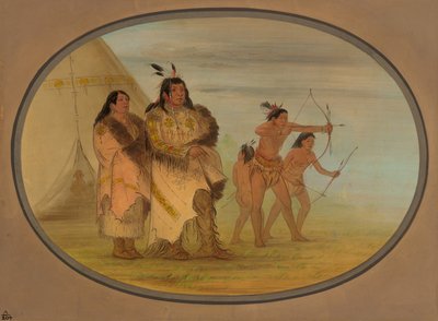 Ojibbeway Indians, 1861-1869 by George Catlin