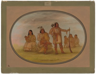 Osceola and Four Seminole Indians by George Catlin