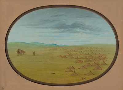 Prairie Dog Village by George Catlin