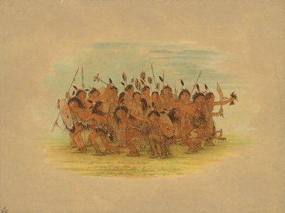 Scalp Dance - Sioux by George Catlin