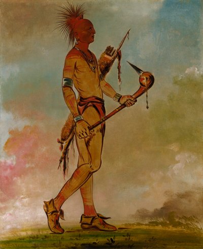 Shin-ga-wás-sa, Handsome Bird by George Catlin