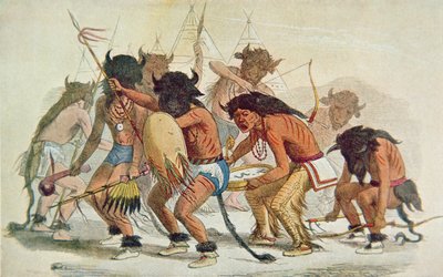 Sioux Buffalo Dance by George Catlin