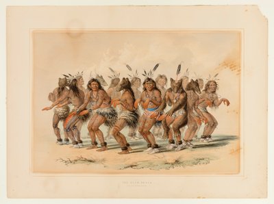 The Bear Dance--no. 18 by George Catlin