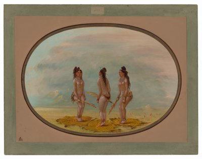 The Handsome Dance - Goo-a-give by George Catlin