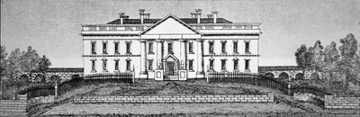 The White House in 1820 by George Catlin
