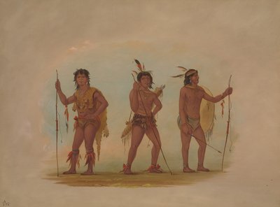Three Chaymas Men, 1854-1869 by George Catlin