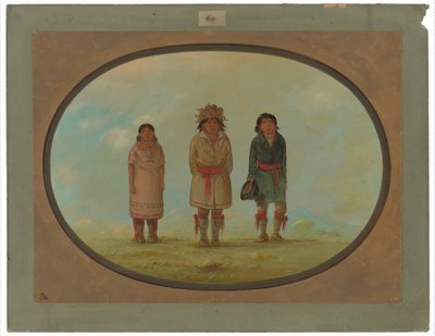 Three Creek Indians by George Catlin