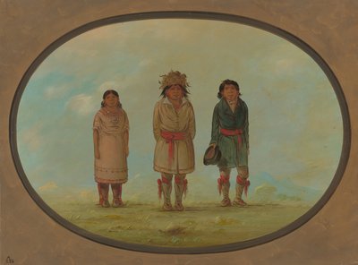 Three Creek Indians by George Catlin