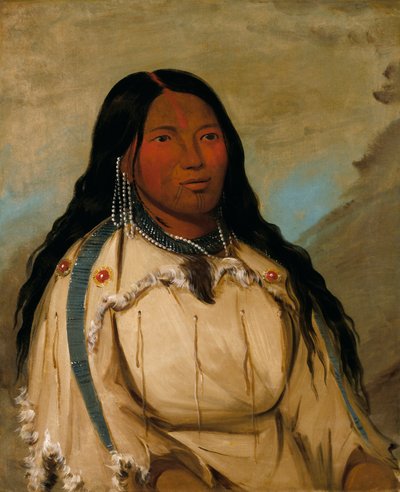 Tow-éé-ka-wet, a Cree Woman by George Catlin