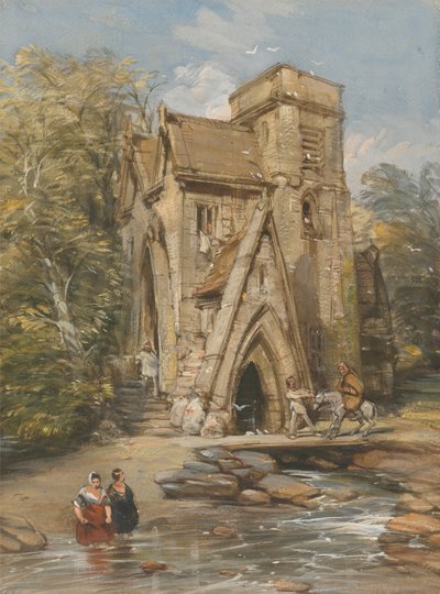 A Monastery Mill by George Cattermole