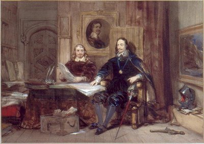 Charles I and his Secretary by George Cattermole