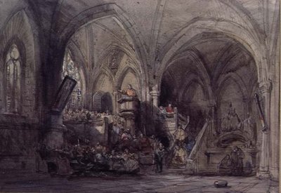 Interior of a Church, Spain by George Cattermole