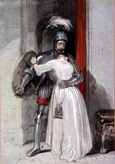 Lady and Knight by George Cattermole
