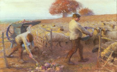 A Sheepfold at Evening by George Clausen