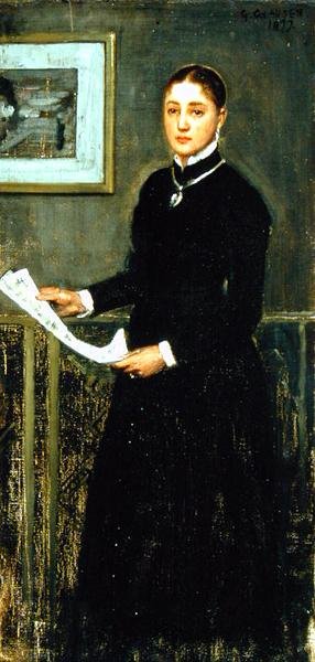 Lady in Black by George Clausen