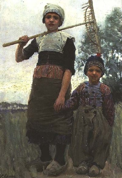 Little Haymakers, North Holland by George Clausen