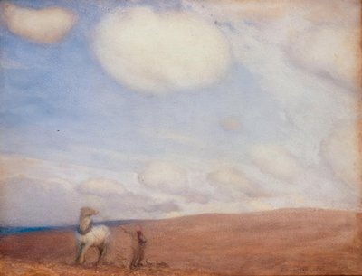 Ploughing on the Downs by George Clausen