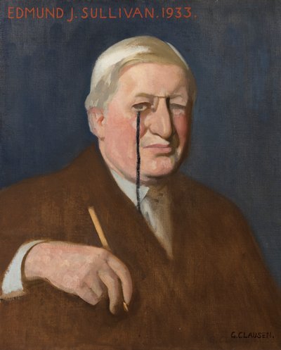 Portrait of Edmund J. Sullivan by George Clausen