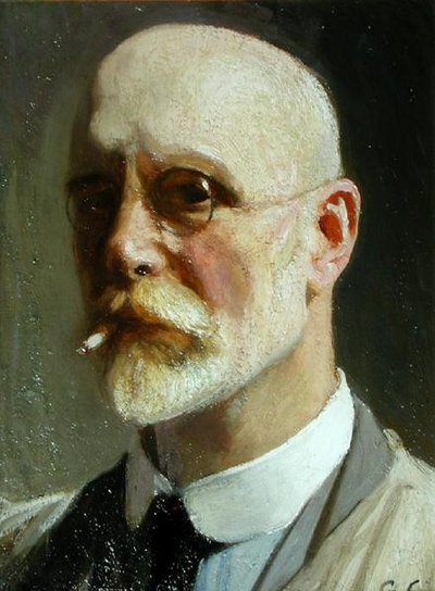Self Portrait with Cigarette by George Clausen