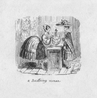 A Bustling Woman by George Cruikshank