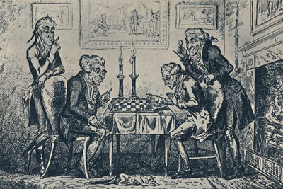 A Game of Chess, 1948 by George Cruikshank