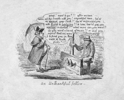 An Unthankful Fellow, 1829 by George Cruikshank