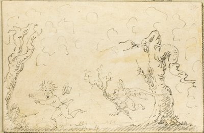 Comic Scene by George Cruikshank