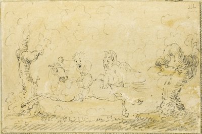 Comic Scene I by George Cruikshank