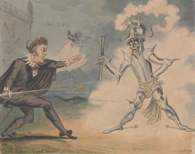 Hamlet and the Ghost by George Cruikshank