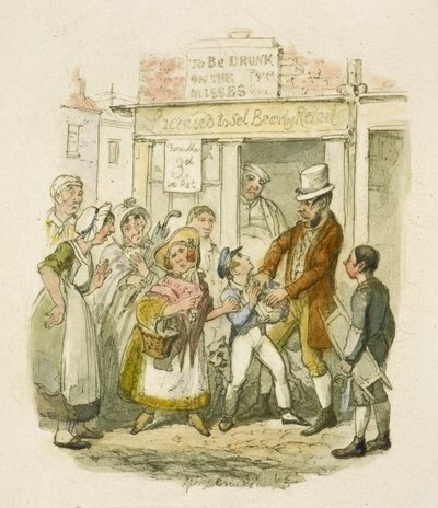 Illustration for "Oliver Twist" by George Cruikshank
