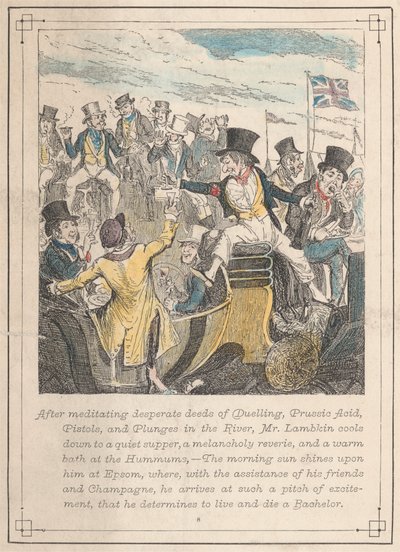 Illustrations from Mr. Lambkin, Plate 8 by George Cruikshank