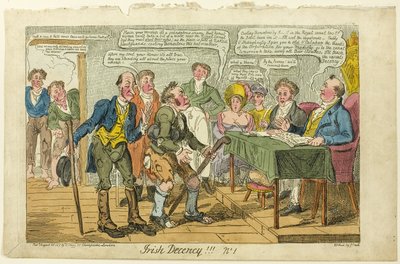Irish Decency No. 1 by George Cruikshank