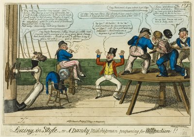 Lacing in Style by George Cruikshank