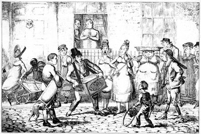 Les Savoyards, 1818 by George Cruikshank