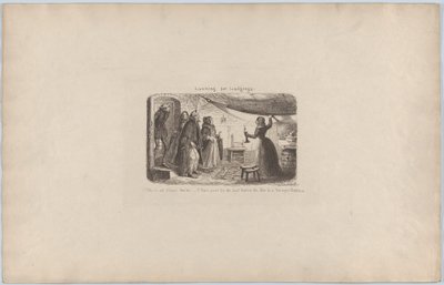Looking for Lodgings by George Cruikshank