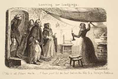 Looking for Lodgings by George Cruikshank