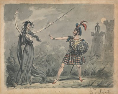 Macbeth and the Witch by George Cruikshank
