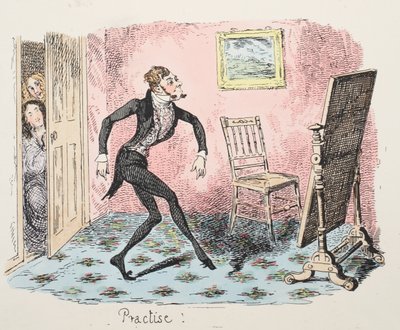 Practise, published 1832 by George Cruikshank