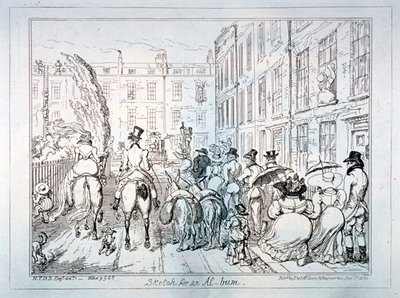 Sketch for an Album by George Cruikshank