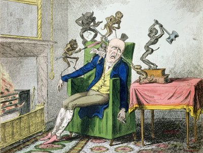 The Head Ache by George Cruikshank
