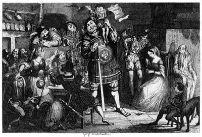 The Stone Kitchen, 1840 by George Cruikshank