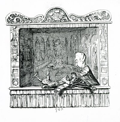 The doctor with Mr Punch by George Cruikshank