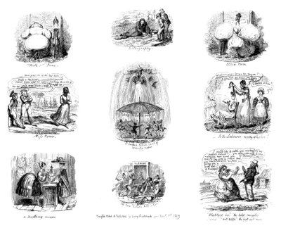 Various Cartoons, 1829 by George Cruikshank