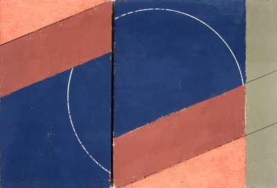 Painting - Interrupted Circle, 2000 by George Dannatt