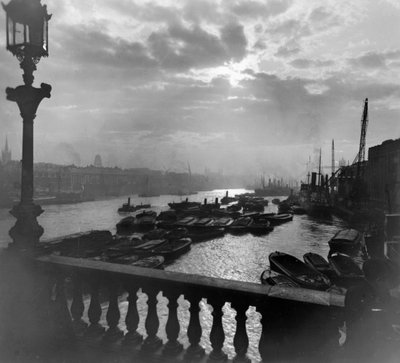 Downstream from London Bridge by George Davison Reid